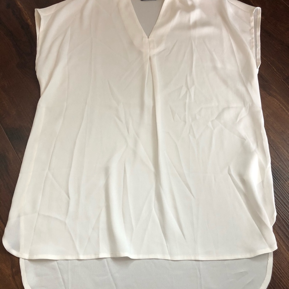 Lands’ End Off White Blouse M